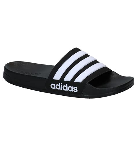 adidas zwarte badslippers|Adidas bad slippers.